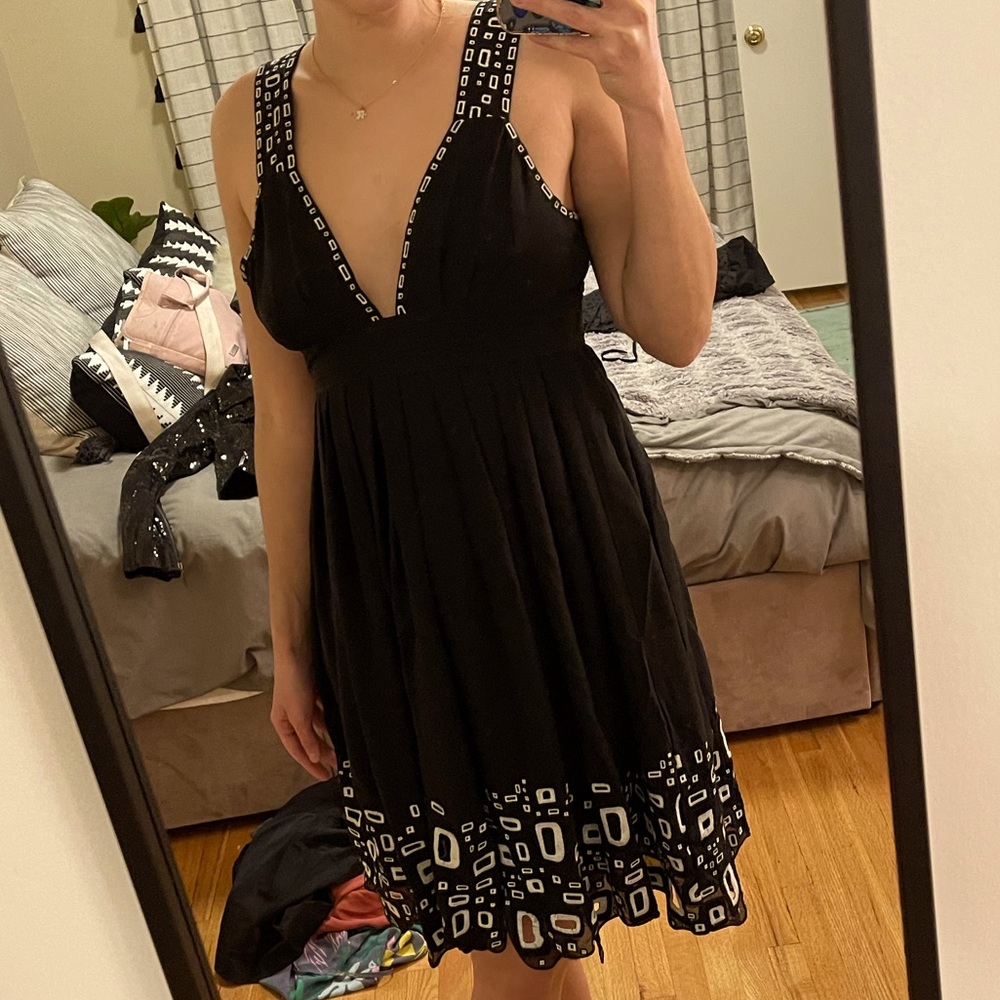 Catherine Malandrino Black Silk Dress